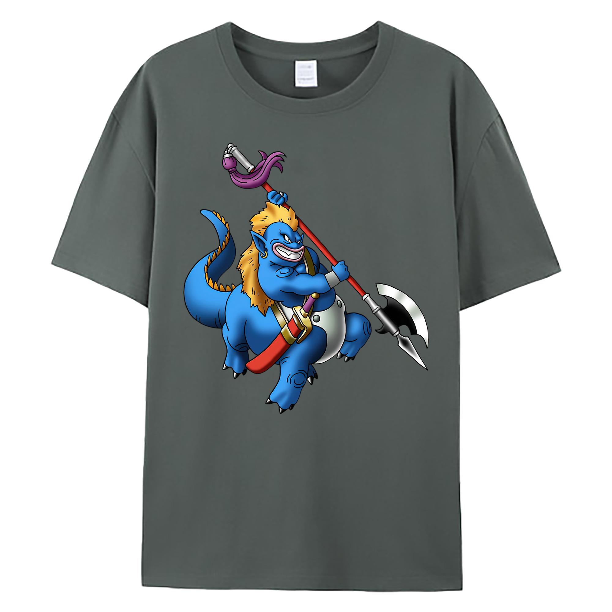 （画像用） ドラゴンクエスト Doragon Kuesuto Dragon Quest 綿100％ メンズ半袖Tシャツ｜肌触りやわらか＆通気性